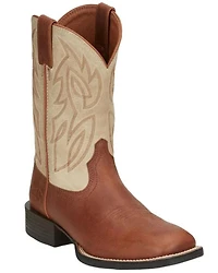 Justin Men's Canter Performance Western Boots - Broad Square Toe