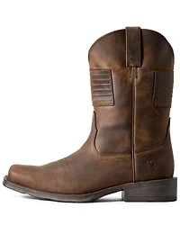 Ariat Men’s Rambler Patriot Distressed Western Performance Boots – Square Toe