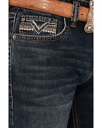 Rock & Roll Denim Men's Pistol Dark Wash Straight Reflex Stretch Jeans