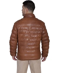 Scully Men's Horizontal Ribbed Leather Jacket
