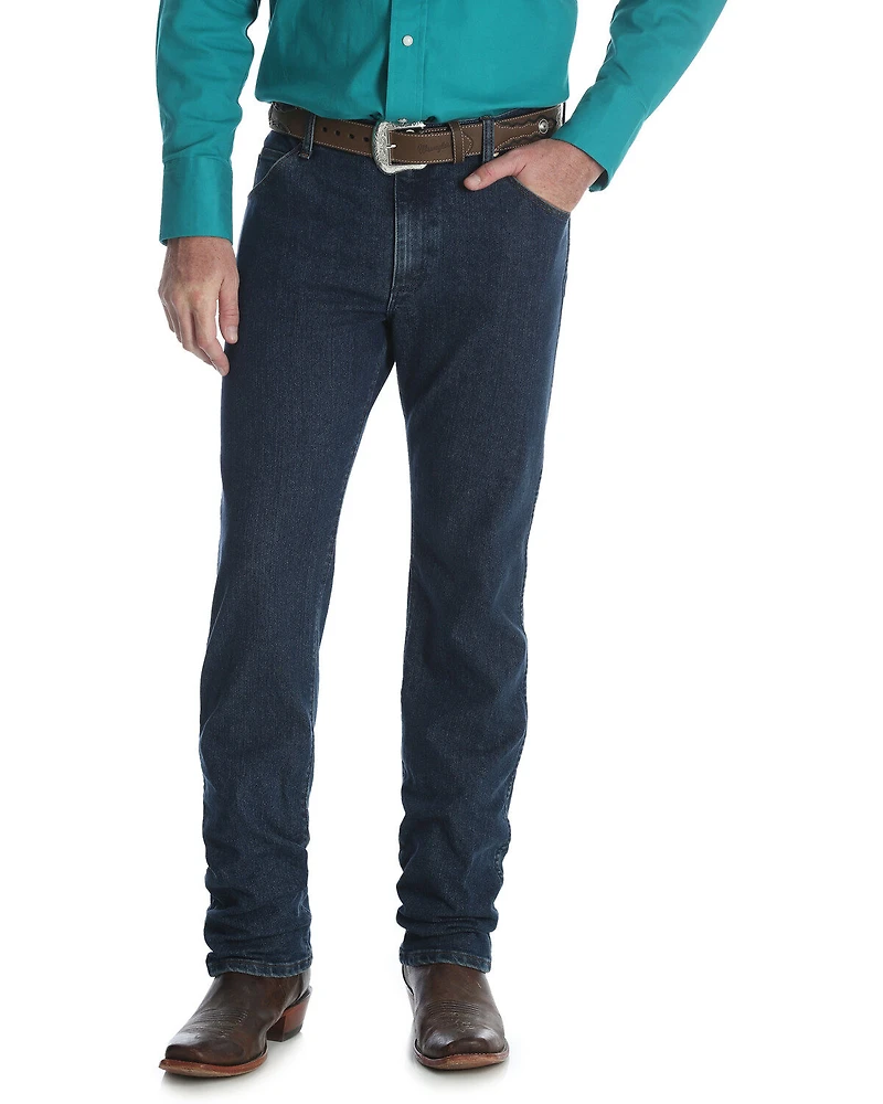 Wrangler Men's Midnight Rinse Premium Performance Cowboy Cut Slim Jeans