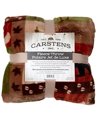 Carstens Patchwork Lodge Plush Throw