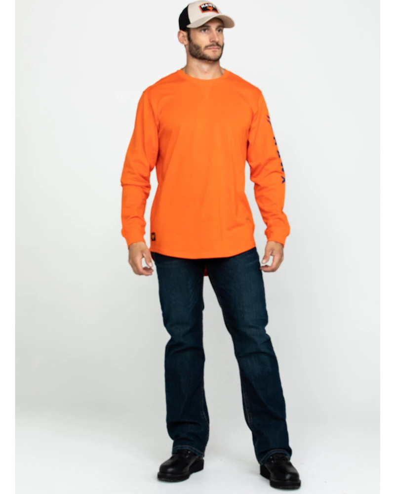 Hawx Men's Logo Long Sleeve Work T-Shirt - Big