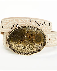 Shyanne Women's Nellie Tooled Cutout Oval Buckle Belt