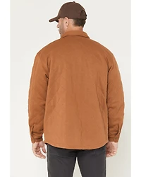Carhartt Men's Rain Defender® Loose Fit Heavyweight Quilted Snap Front Shirt Jacket