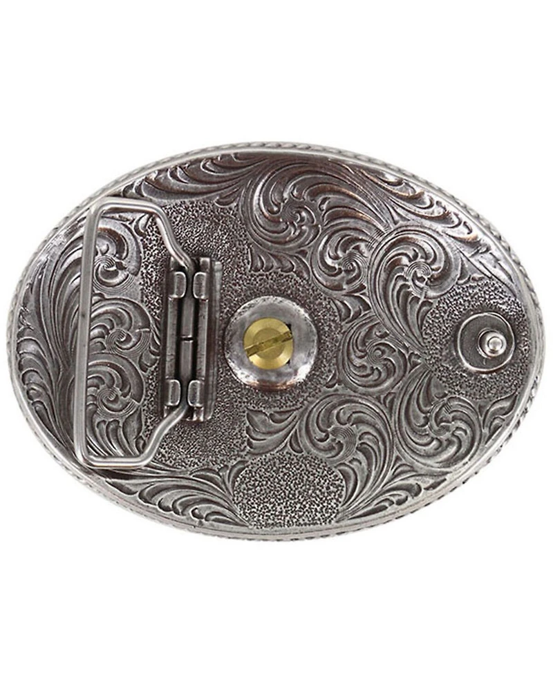 Cody James Men's Two Tone Nevada Oval Belt Buckle