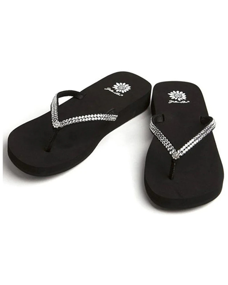 Yellow Box Women's Jello Rhinestone Sandals