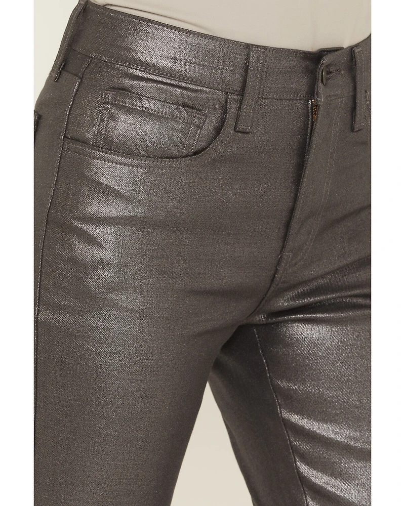 Levi's Women's Shine Til Dawn 724 High Rise Coated Straight Stretch Denim Jeans
