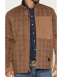 RANK 45® Men's Monroe Southwestern Color Block Softshell Jacket
