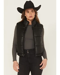 Ariat Women's Echo Faux Leather Reversible Puffer Vest