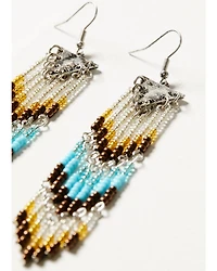 Shyanne Women's Moonbeam Seabead Fringe Earrings