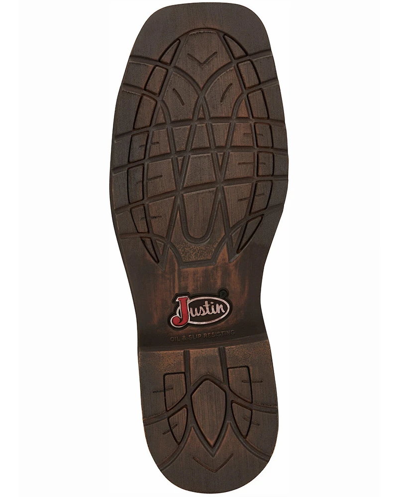 Justin Men's Amarillo Cactus Western Work Boots - Steel Toe