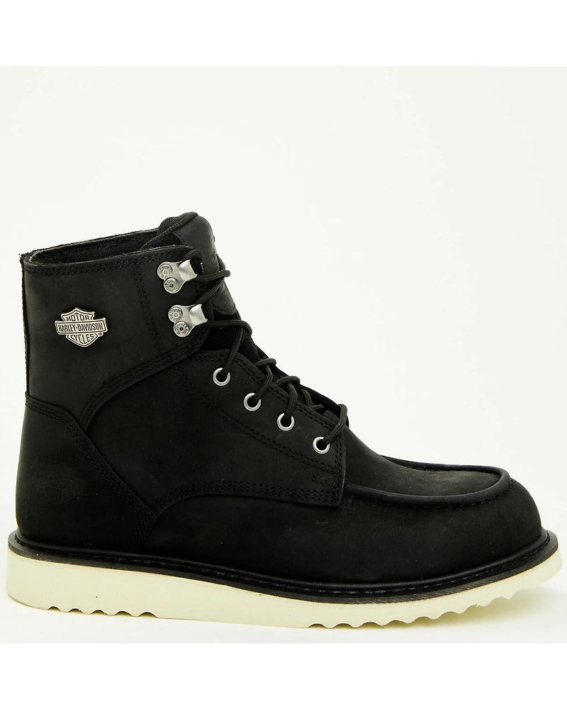 Harley Davidson Men's Brosman Waterproof Moc Motorcycle Boots - Soft Toe