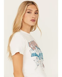 Youth Revolt Women's Cowboy Downhill Short Sleeve Graphic Tee