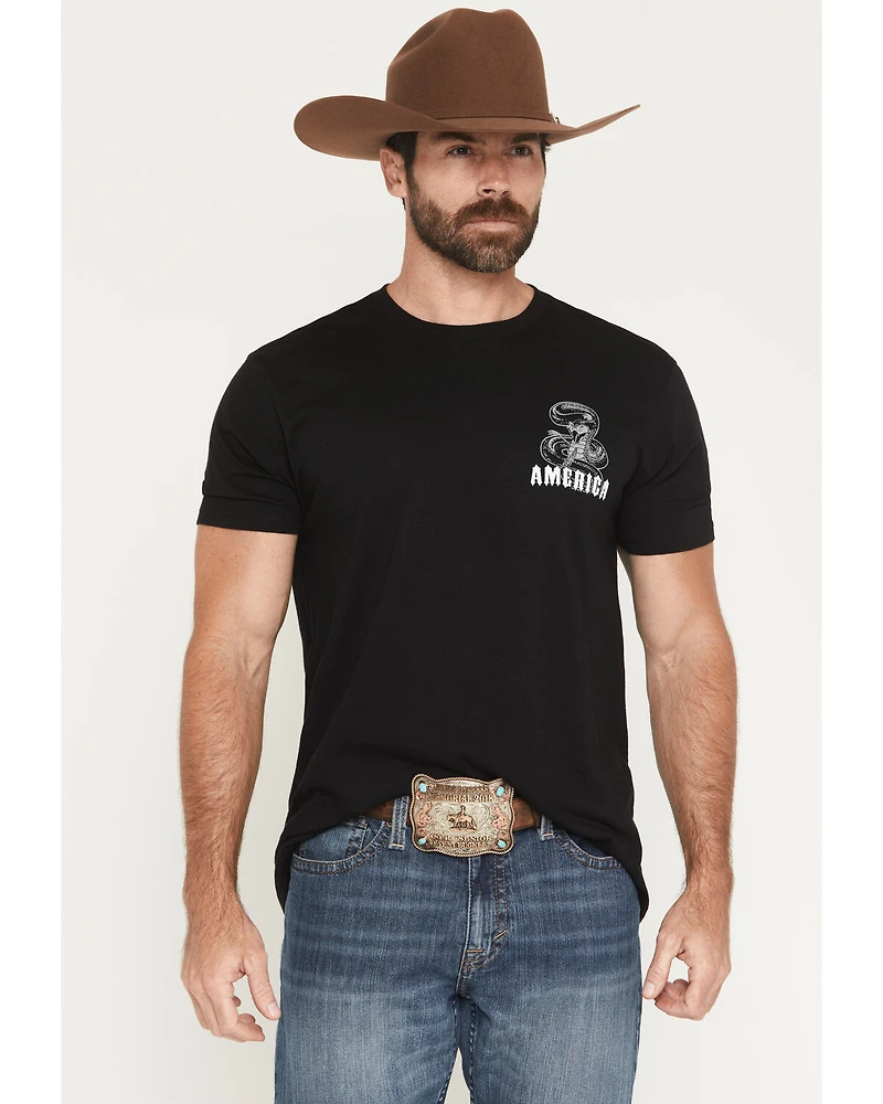 Cody James Men's Don't Tread On Me Short Sleeve Graphic T-Shirt