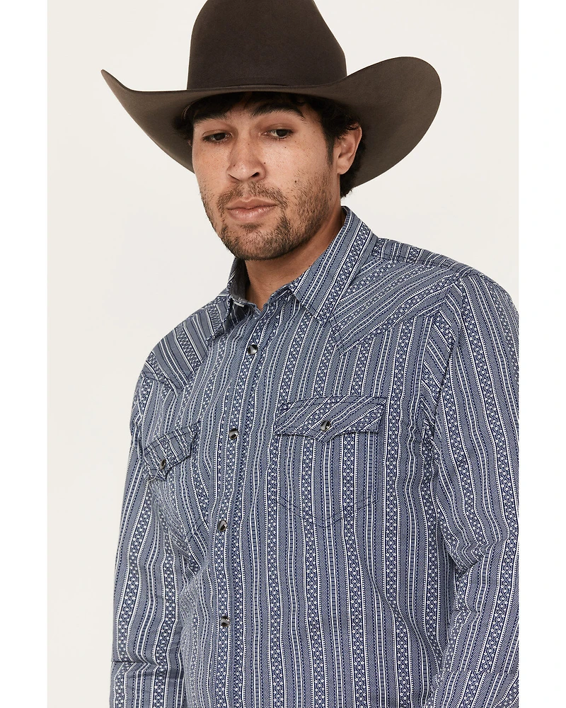 Cody James Men's Born N Raised Striped Long Sleeve Snap Western Shirt - Big & Tall