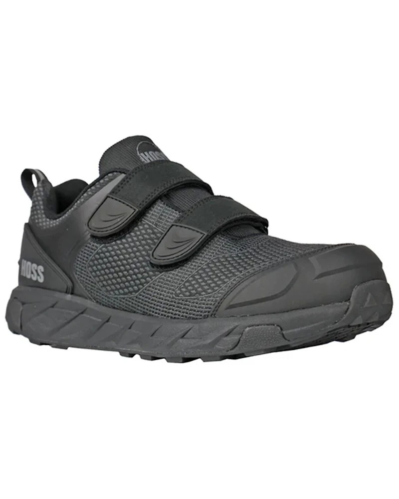 Hoss Men's Buster Low Velcro Waterproof Slip Resistant Work Shoes - Carbon Nano Toe