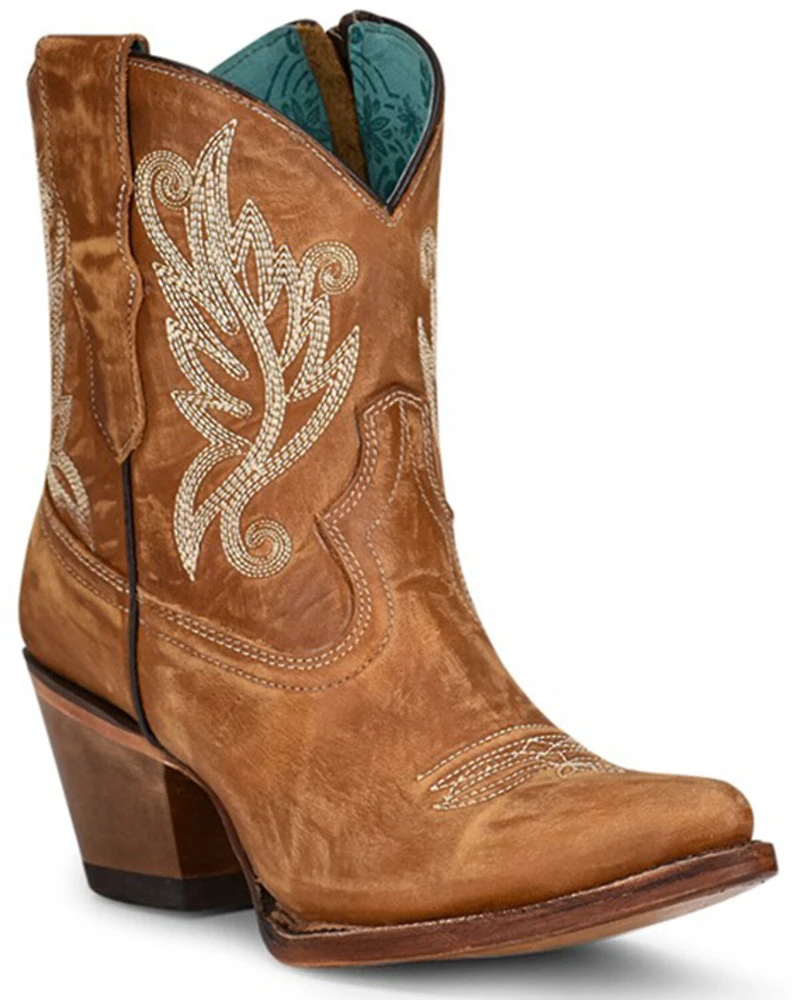 Corral Women's Embroidered Western Fashion Booties - Snip Toe
