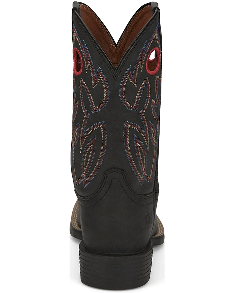 Justin Men's 11" Bowline Western Boots - Broad Square Toe