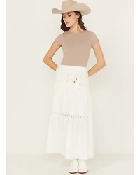 Miss Me Women's Crochet Lace Yoke Skirt
