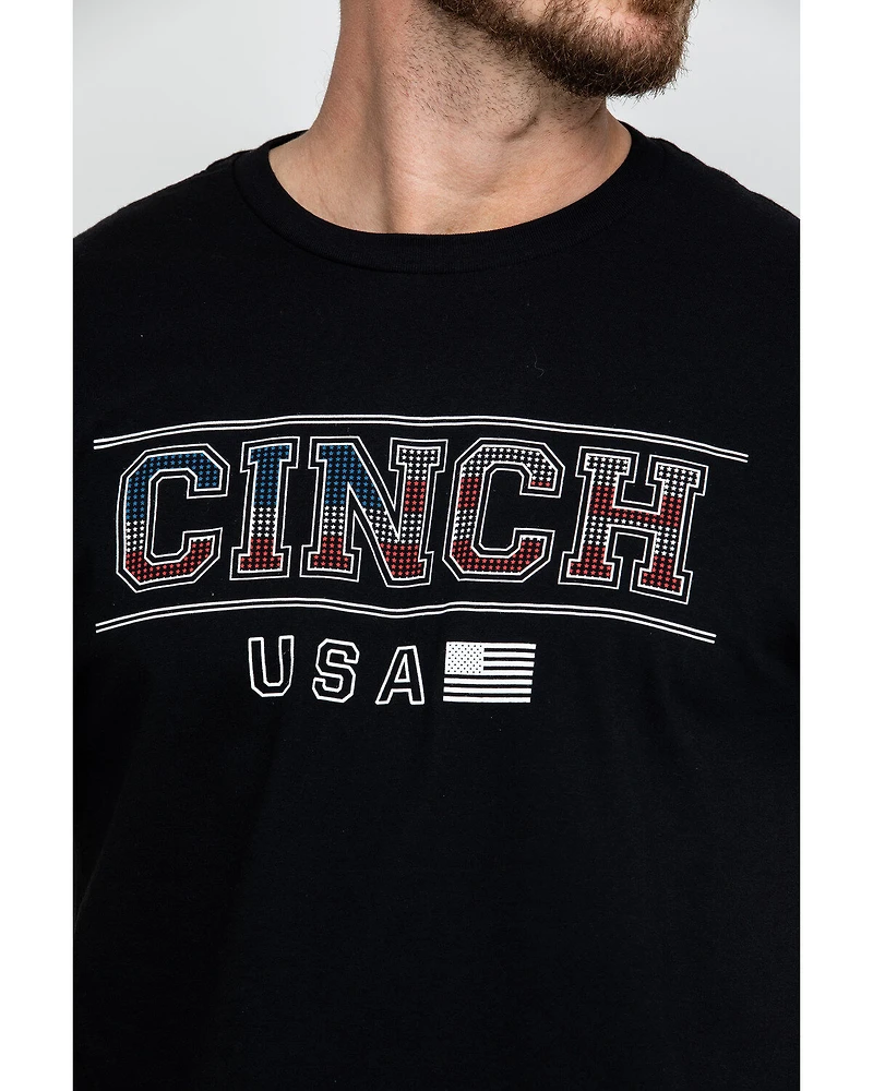 Cinch Men's Logo Flag Graphic T-Shirt