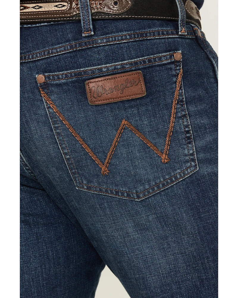 Wrangler Retro Men's Riviera Dark Wash Slim Straight Stretch Denim Jeans