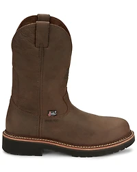 Justin Men's Carbide Pull-On Work Boots - Steel Toe