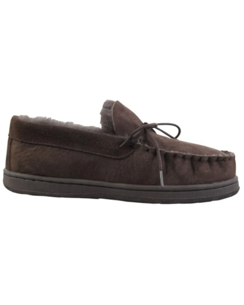 Superlamb Men's Deluxe Slippers - Moc Toe