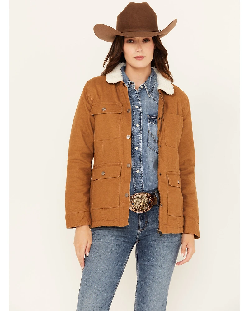 Shyanne Women's Sherpa Lined Canvas Barn Jacket