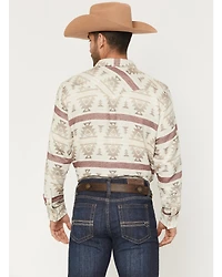 Cody James Men's Sierra Nevada Southwestern Print Long Sleeve Snap Western Shirt