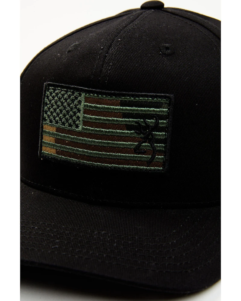 Browning Men's Woodland Flag Ball Cap