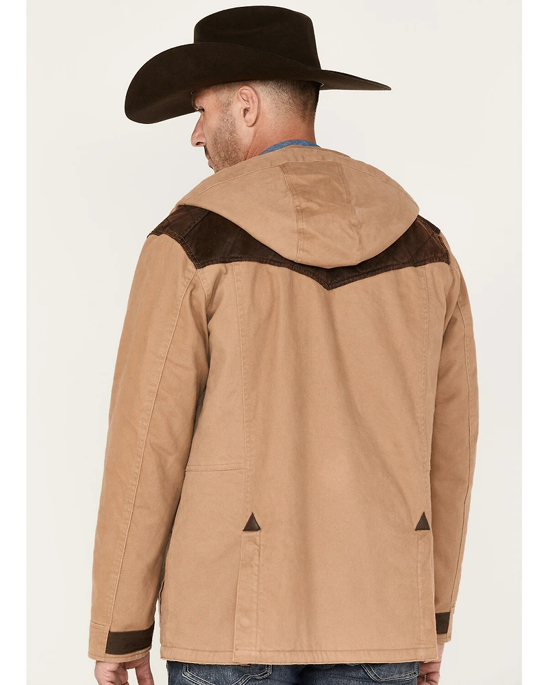 Cody James Men's Olton Utility Canvas Rancher Hooded Jacket