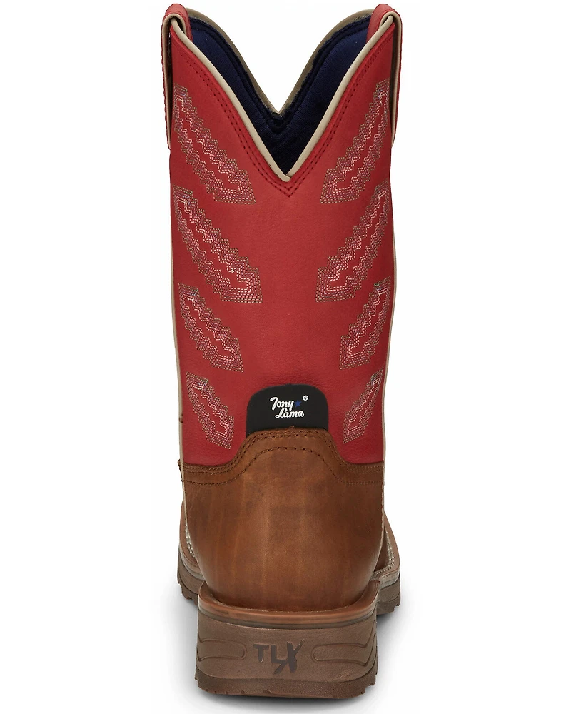 Tony Lama Men's Energy Waterproof Western Work Boots - Composite Toe