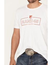 RANK 45® Men's Logo Saying Short Sleeve Graphic T-Shirt