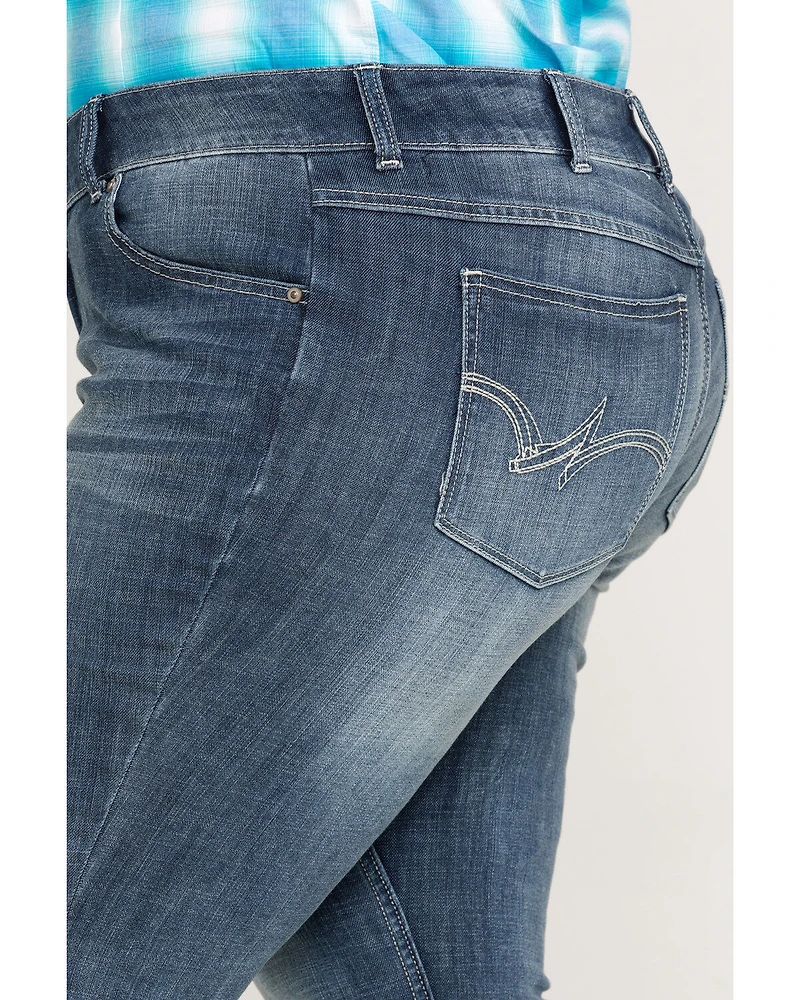 Wrangler Women's Straight Leg Jeans - Plus