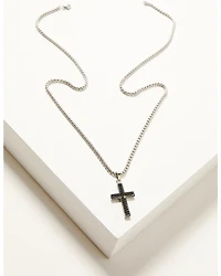 Cody James Men's Oxidized Cross Necklace