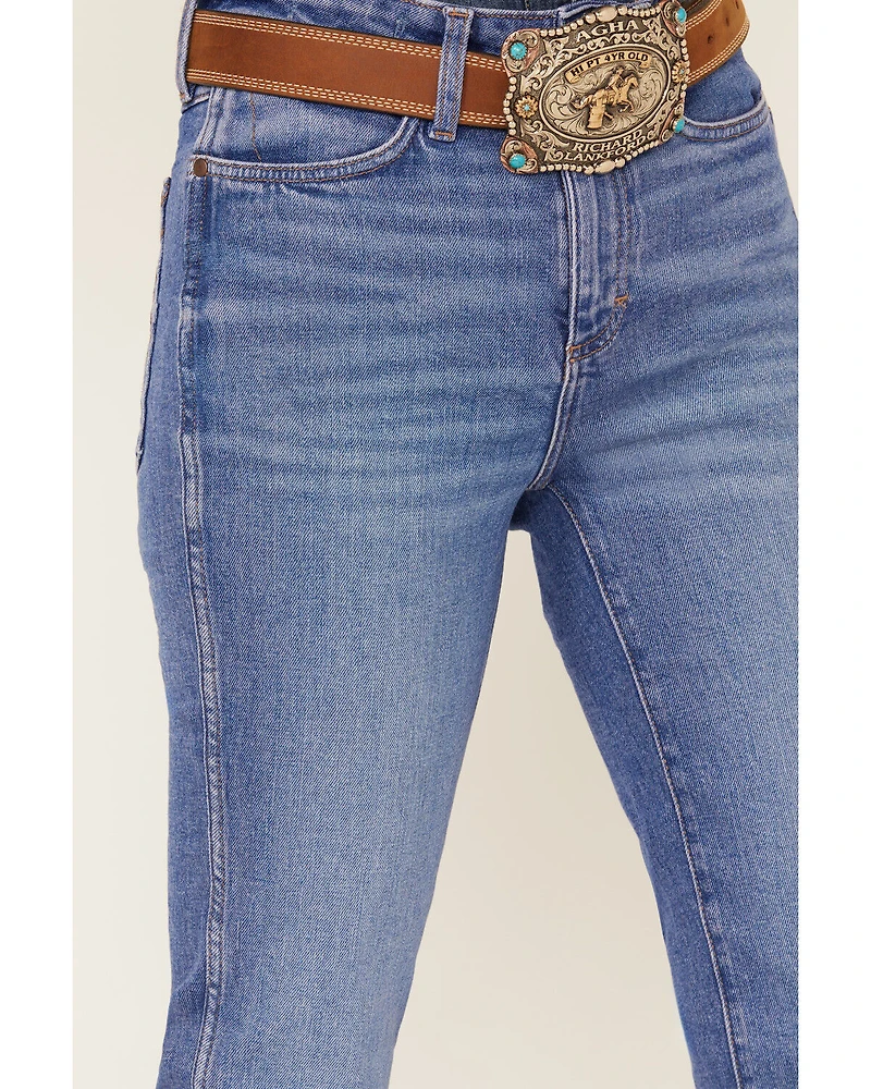 Wrangler Retro Women's Hollyn Medium Wash High Rise Bootcut Stretch Denim Jeans