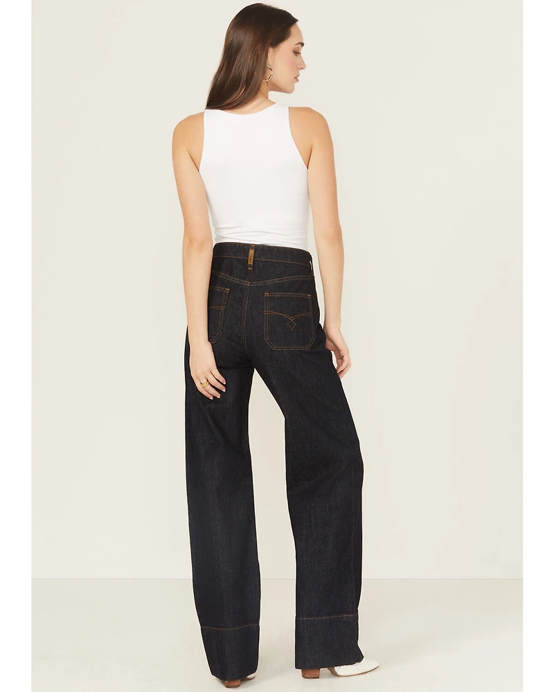 Ariat Women's Dark Wash Wide Leg Utility Denim Jeans