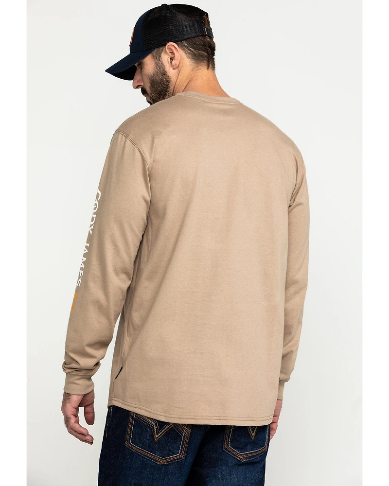 Cody James Men's FR Logo Long Sleeve Work T-Shirt - Tall
