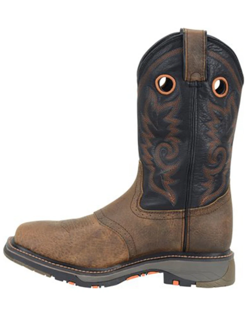 Double H Men's Saddle Composite Toe Western Work Boots