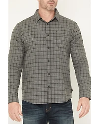 Brothers and Sons Men's Bryce Plaid Print Long Sleeve Button-Down Western Shirt