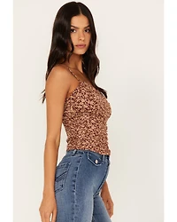Idyllwind Women's Floral Print Smocked Cami Top