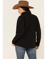 Ariat Women's Black Agile Logo Zip-Up Softshell Jacket