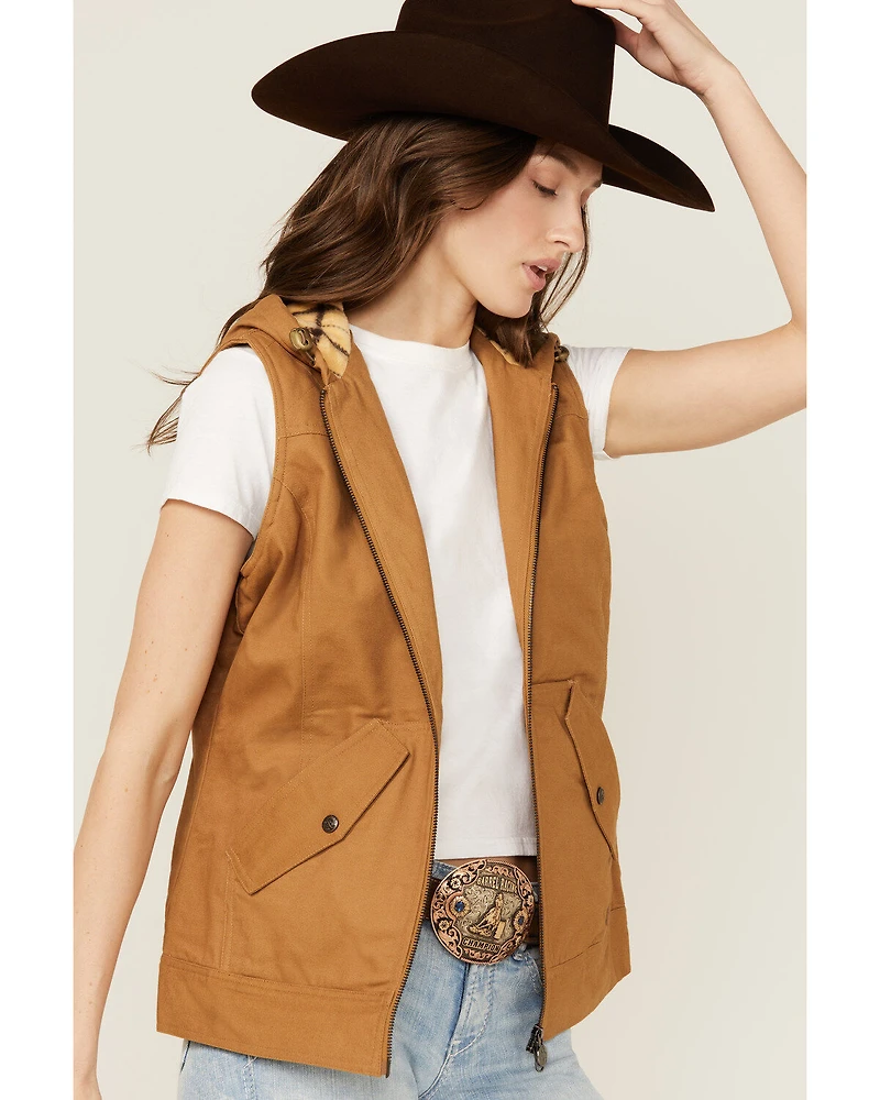 Outback Trading Co Women's Heidi Canvas Hooded Vest