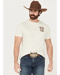 Rock & Roll Denim Men's Longhorn Skull Short Sleeve Graphic T-Shirt