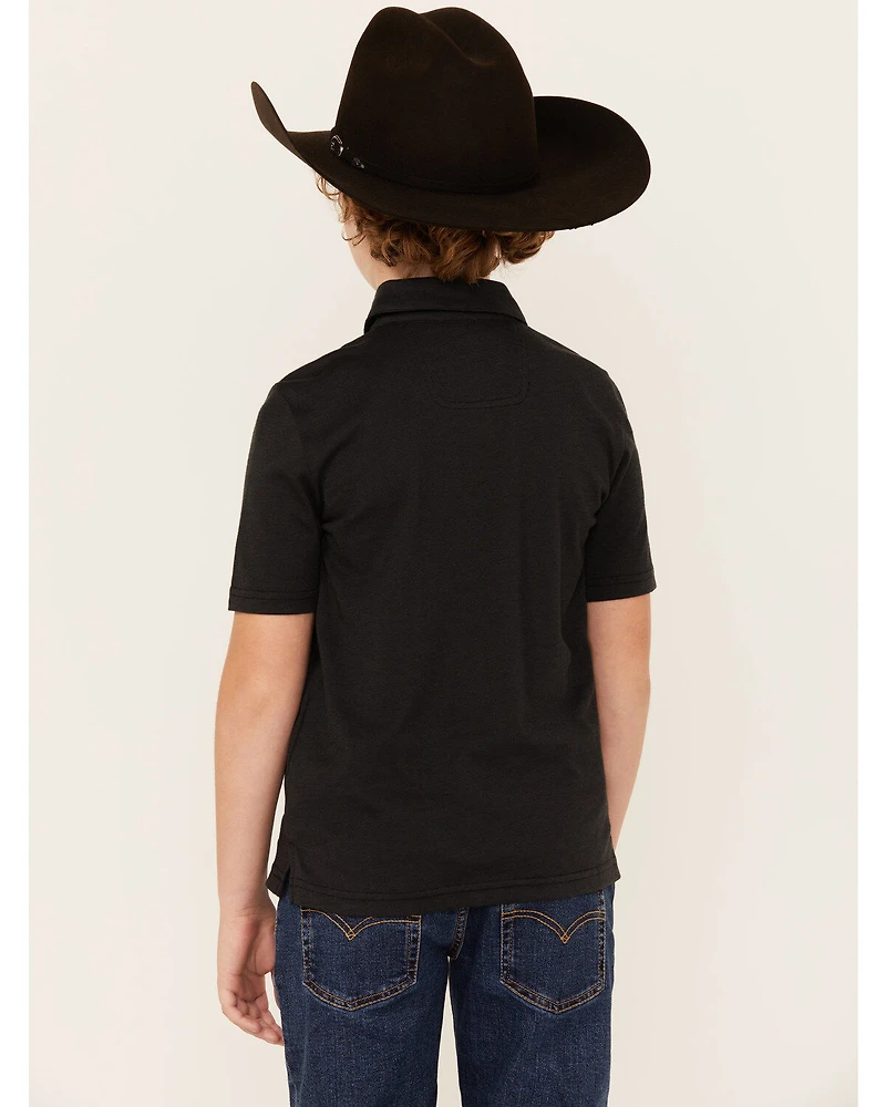 Rock & Roll Denim Boys' Short Sleeve Polo Shirt