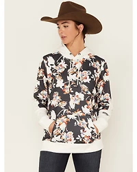 Hooey Women's Boot Barn Exclusive Contrast Floral Print Hoodie