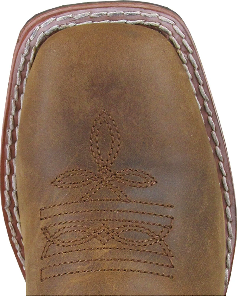 Smoky Mountain Boys' Green Jesse Western Boots - Square Toe