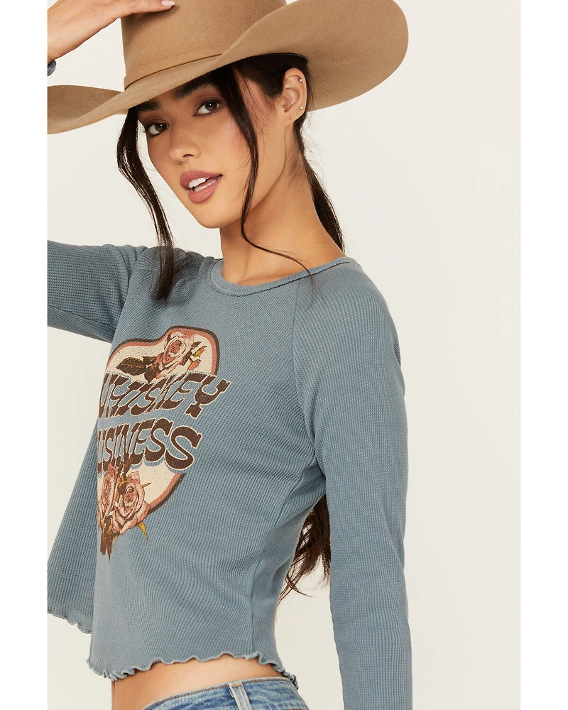 Originality Women's Whiskey Business Thermal Graphic Tee