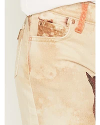 Wrangler X Lainey Wilson Girls' Horse Print Wide Leg Stretch Denim Jeans